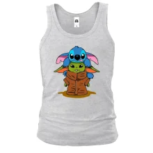 Майка Stitch and Baby Yoda