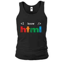 Чоловіча майка Я знаю html