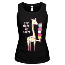 Жіноча майка You make me happy