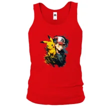 Чоловіча майка "Ash ketchum and pikachu"