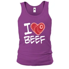 Чоловіча майка "I love Beef"