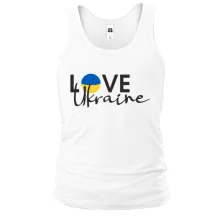 Чоловіча майка LOVE Ukraine з прапором