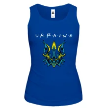 Майка "Ukraine" со стилизованным тризубом