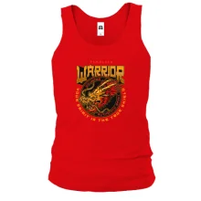 Мужская майка с золотым драконом Fearless Warrior