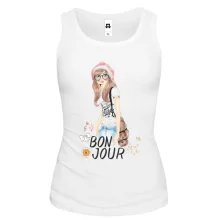 Женская майка bon jour