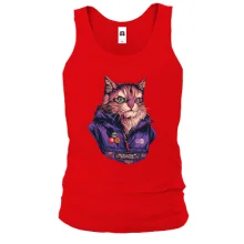 Мужская майка с котом "The ninja face"