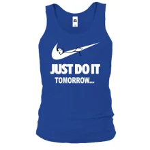 Майка с надписью Just do it Tomorrow