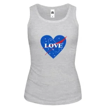 Майка с надписью "Love" в стиле NASA