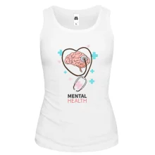 Майка с надписью "Mental Health"