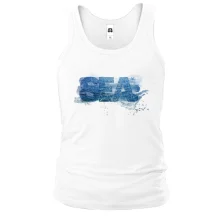 Майка с надписью "SEA"