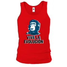 Чоловіча майка з надписью "Viva la Evolution"