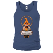 Майка с надписью "I want Half-Life 3"