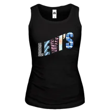 Майка с раскрашенным логотипом Levis