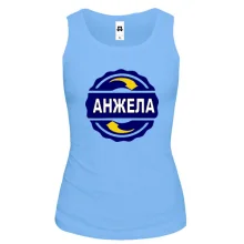 Майка с с именем Анжела в круге