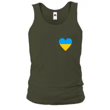 Чоловіча майка з українським серцем
