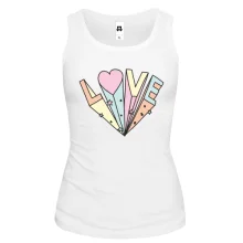 Майка со спекторной надписью "Love"