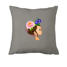 Подушка Baby with flowers