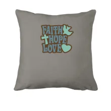 Подушка Faith Hope Love