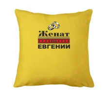 Подушка Женат на Евгении