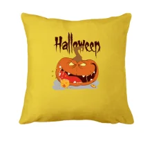 Подушка Halloween Зубастая Тыква