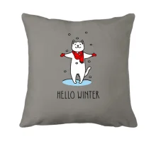 Подушка Hello winter