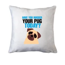 Подушка Hug your pug