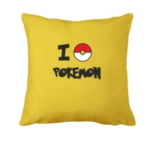 Подушка I love Pokemon