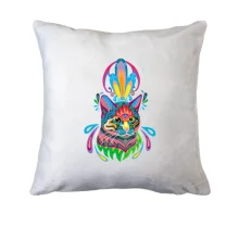 Подушка Indian cat art