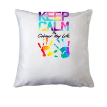 Подушка Keep calm and colour your life