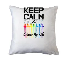 Подушка Keep calm and colour your life (2)