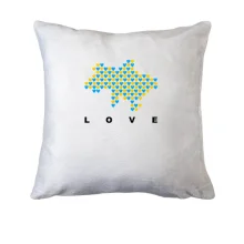 Подушка Love Ukraine з мапою України