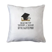 Подушка Магістр чорної і білої бухгалтерії