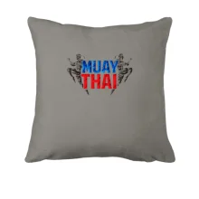 Подушка Муай тай с надписью «MUAY THAI» и силуэтами бойцов