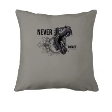 Подушка Never forget Dinosaur