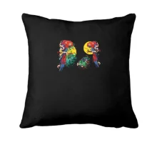 Подушка Parrots bright art