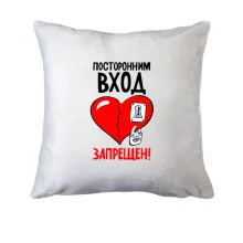 Подушка Стороннім вхід заборонений!