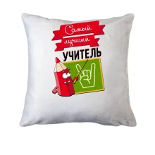 Подушка Самый лучший учитель (2)