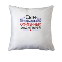 Подушка Син самих офігенних батьків