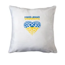 Подушка Ukraine (сердце из звезд)