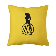 Подушка Volkswagen (лого з дівчиною)