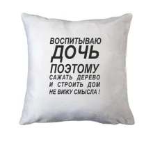 Подушка Воспитываю дочь 2