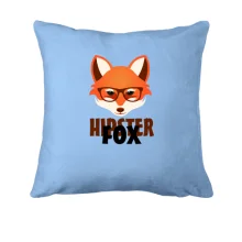 Подушка с лисицей Hipster Fox