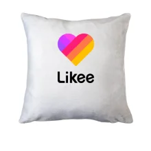 Подушка с логотипом Likee