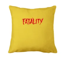 Подушка з написом Fatality (Mortal Kombat)