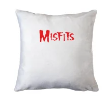 Подушка з написом Misfits