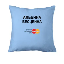 Подушка з написом 