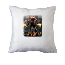 Подушка с обложкой игры God of War 2