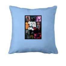 Подушка с постером игры Devil May Cry 5 в стиле GTA
