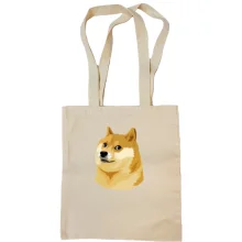 Сумка шопер з мемом wow doge