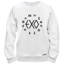 Свитшот EXO с иконками